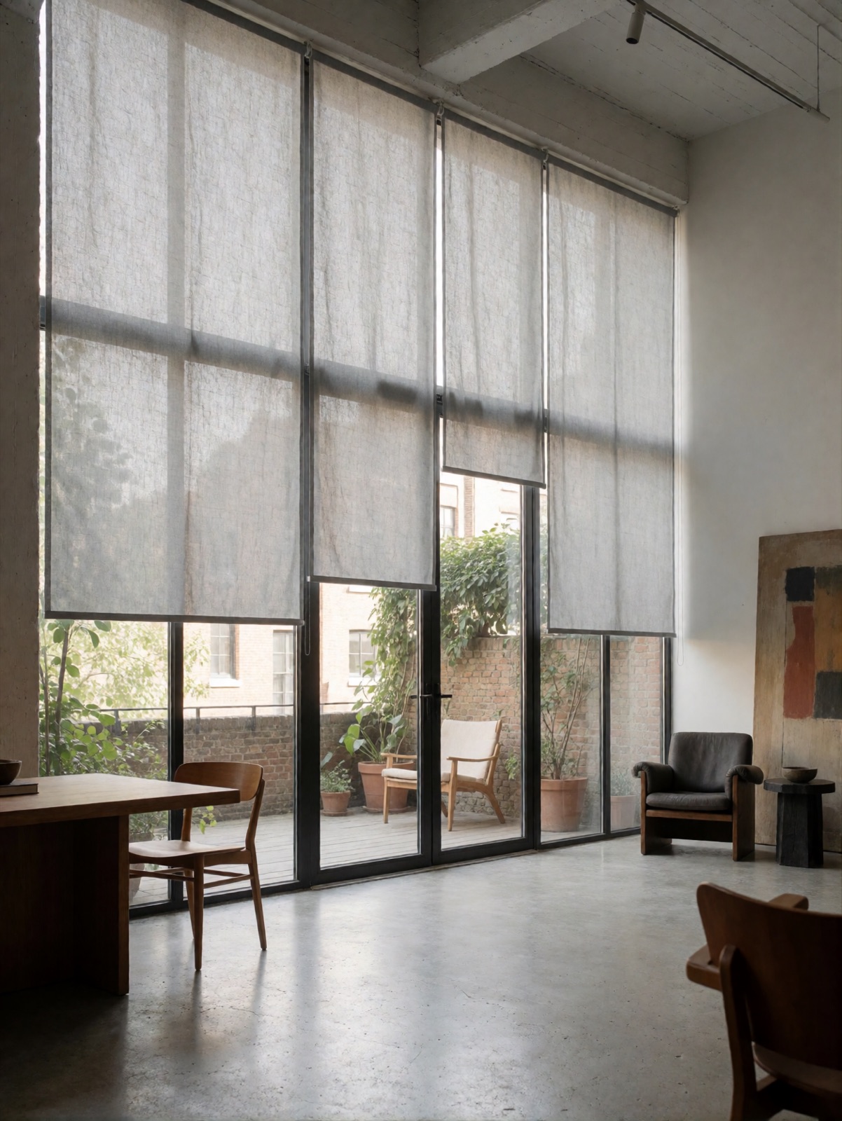 Loft, pannelli scorrevoli